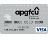APGFCU platinum preferred card in gray