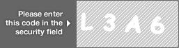 Enter this captcha code for authentication  letter L number 3 letter A number 6