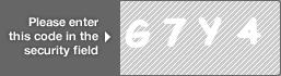 captcha code for visual authentication  letter G number 7 letter Y number 4