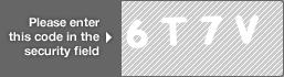 captcha code for visual authentication  number 6 letter T number 7 letter V