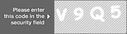 captcha code for visual authentication   letter V number 9 letter Q number 5
