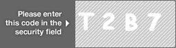 captcha code for visual authentication  letter T number 2 letter B number 7