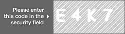 captcha code for visual authentication  letter E number 4 letter K number 7