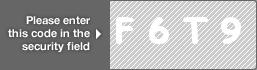 captcha code for visual authentication  letter F number 6 letter T number 9