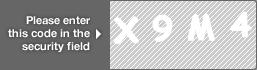 captcha code for visual authentication  letter X number 9 letter M number 4