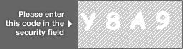 captcha code for visual authentication  letter Y number 8 letter A number 9