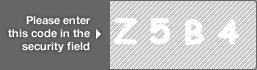 captcha code for visual authentication   letter Z number 5 letter B number 4
