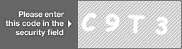 captcha code for visual authentication  letter C number 9 letter T number 3