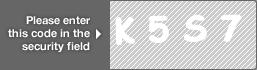 Enter this captcha code for authentication  letter K number 5 letter S number 7