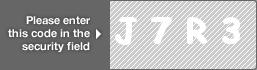 captcha code for visual authentication  letter J number 7 letter R number 3